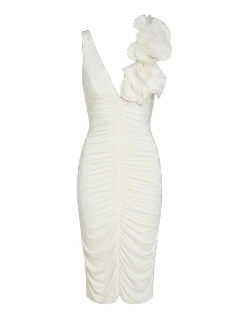 PatBO TAFFETA TARSILA MIDI DRESS
