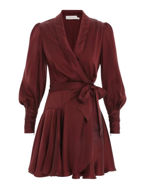 Zimmermann SILK WRAP MINI DRESS