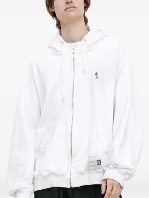 Maison MIHARAYASUHIRO embroidered zip-up hoodie