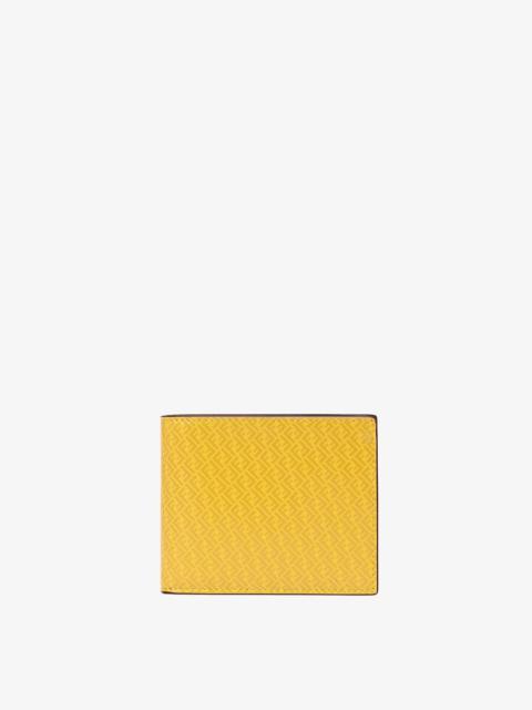 FENDI Yellow leather bi-fold wallet