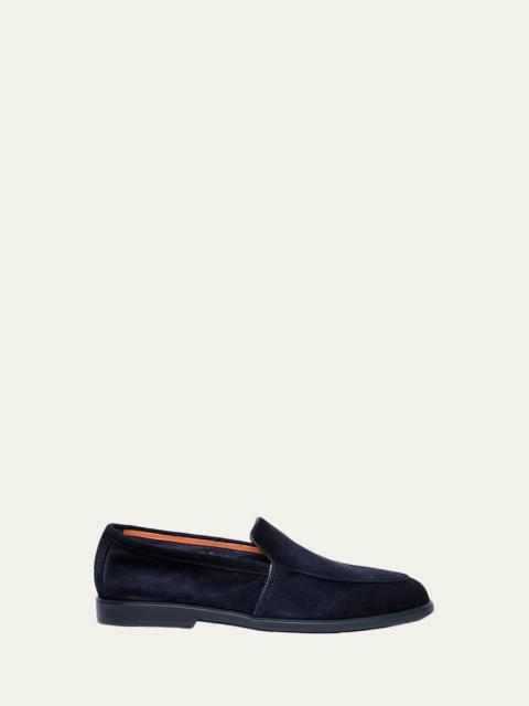 Santoni Men's Malibu Suede Slip-On Sport Loafers