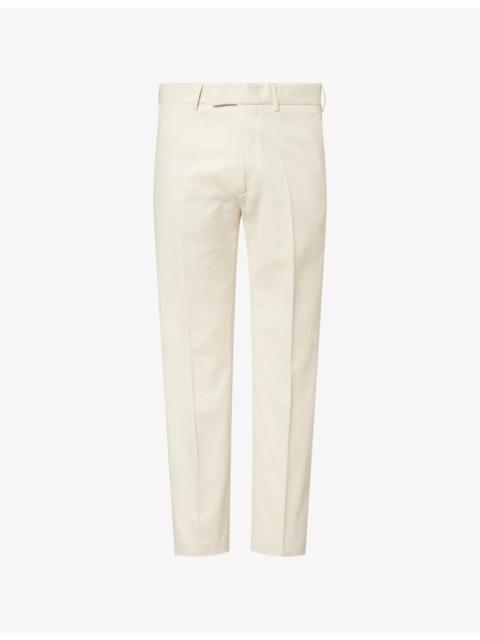 TOM FORD Brush Tapered-Leg Cotton Chino Trousers