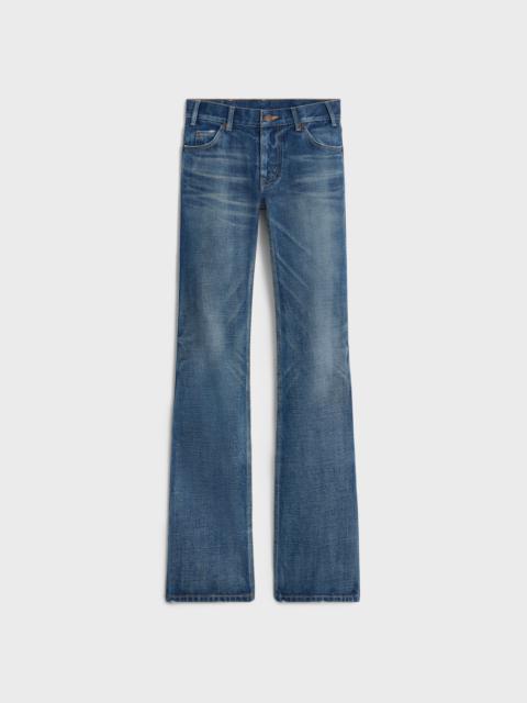 CELINE pearl jeans in dark union wash denim | REVERSIBLE