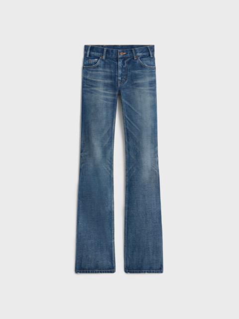 CELINE pearl jeans in dark union wash denim