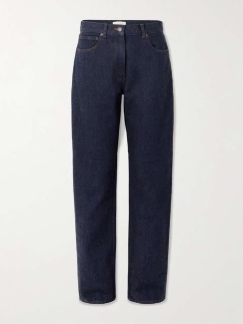 The Row Berty mid-rise straight-leg jeans Indigo
