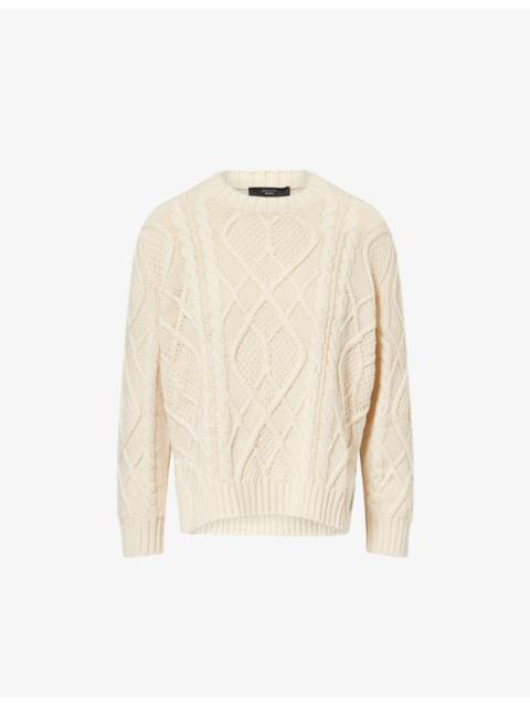 WEEKEND Max Mara Cable-Knit Cotton-Blend Jumper