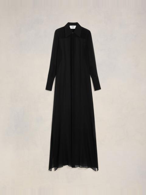 AMI Paris LONG DRESS WITH COLLAR SHIRT
