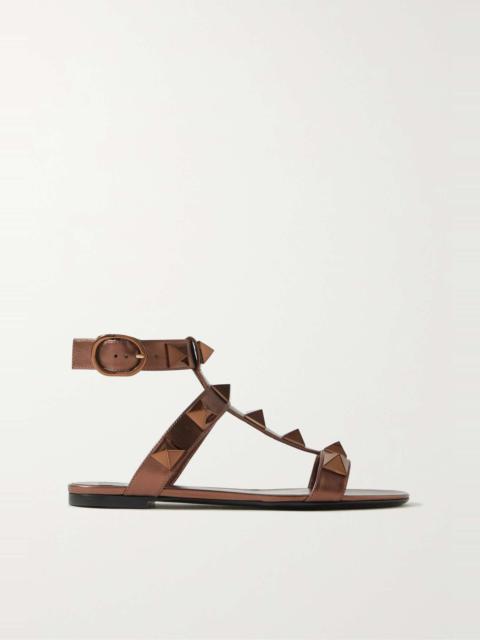 Valentino Valentino Garavani Roman Stud metallic leather sandals