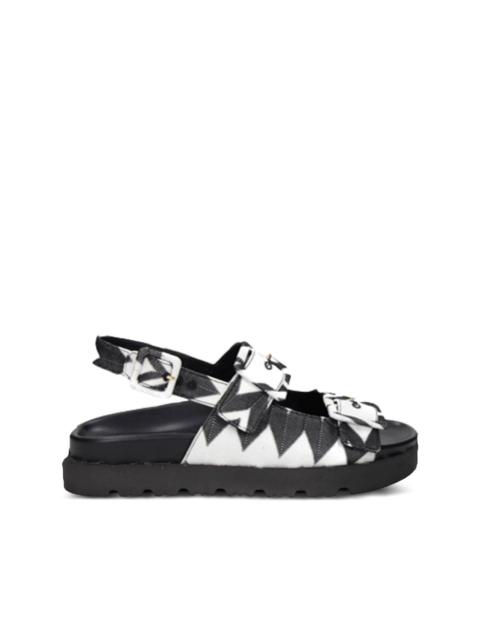 Missoni zigzag buckle sandals