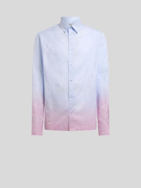 Etro COTTON JACQUARD SHIRT WITH FADED PAISLEY MOTIF