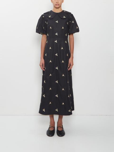 Simone Rocha Puff Sleeve Petal Collar Dress