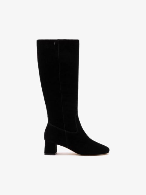 Larroudé Edie Boot In Black Suede