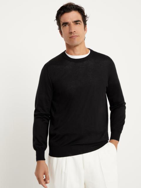 Brunello Cucinelli Lightweight cashmere and silk crew-neck sweater