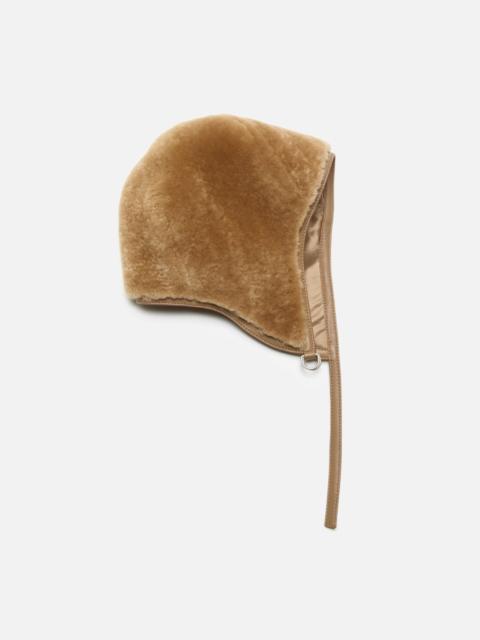 Acne Studios Shearling cap - Ginger brown