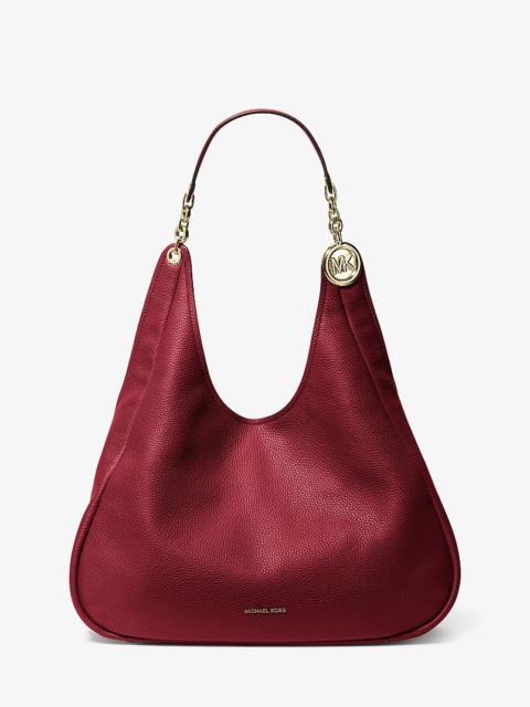 MICHAEL KORS Ellie Large Pebbled Leather Shoulder Bag