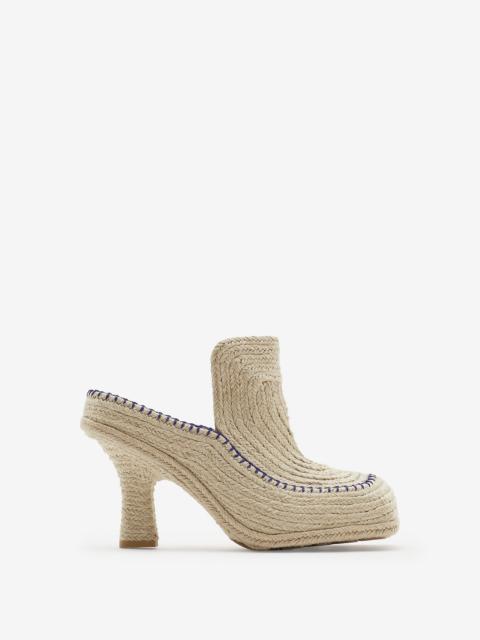 Burberry Cord Highland Mules