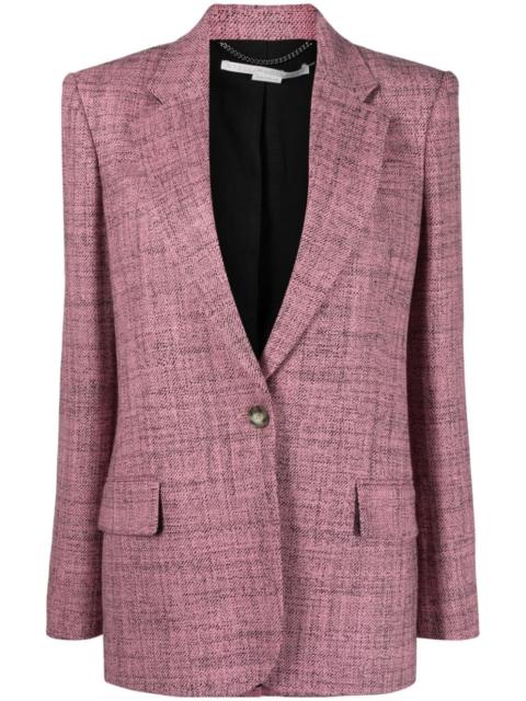 single-breasted wool blazer