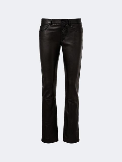 GUCCI Leather straight pants