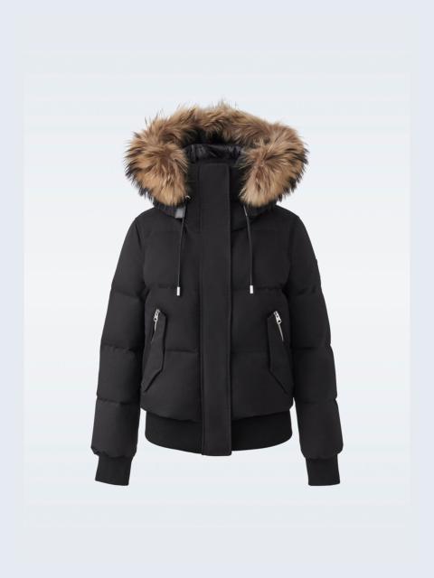 MACKAGE NEFI-FZ Down jacket with removable fur trimmed hood