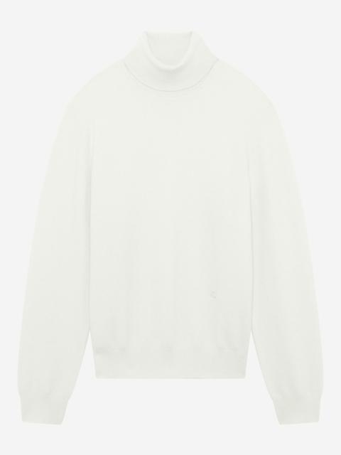 The Kooples TURTLENECK SWEATER IN ECRU CASHMERE