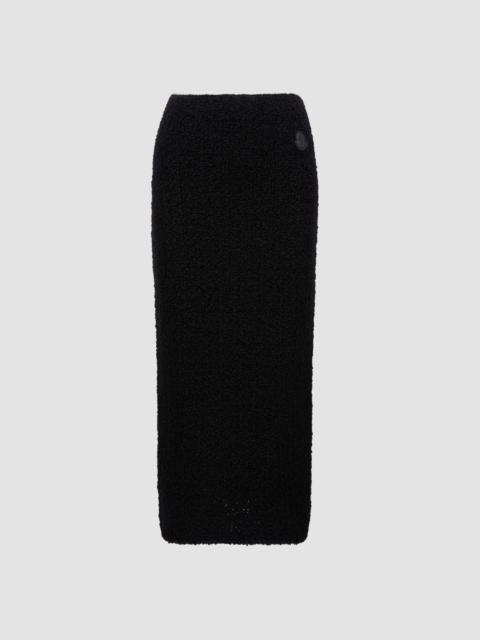 Moncler Bouclé Midi Skirt
