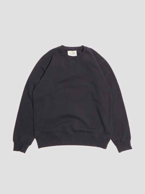 Nigel Cabourn Embroidered Arrow Crew Sweatshirt in Black