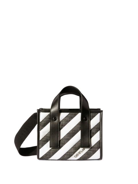 Off-White Black Diagonal Quilted Tote Bag