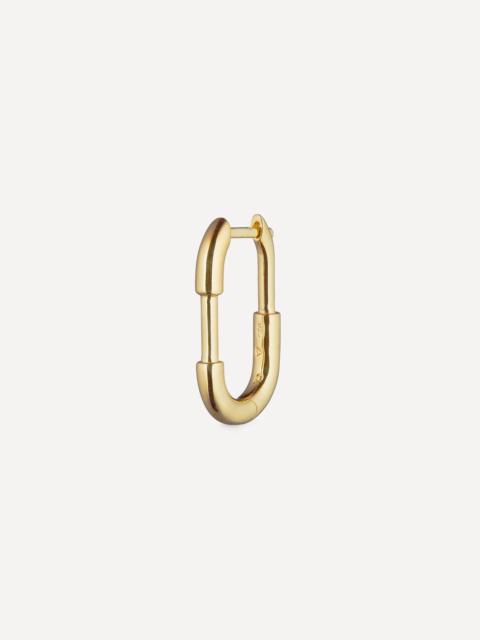 Otiumberg Gold-Plated Vermeil Silver Staple Hoop Earring