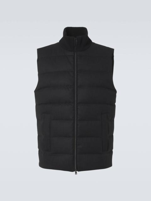 Herno Silk and cashmere puffer vest