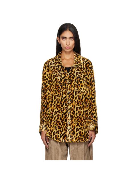 R13 Beige Drop Neck Shirt
