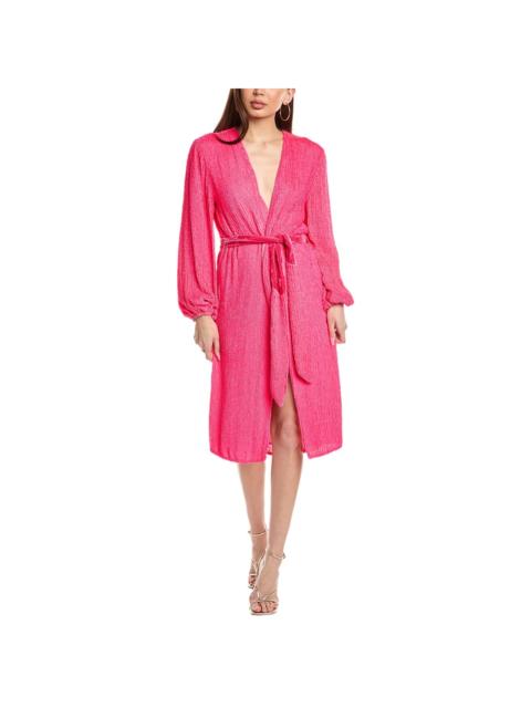 RETROFÊTE Retrofête Sequin Wrap Dress