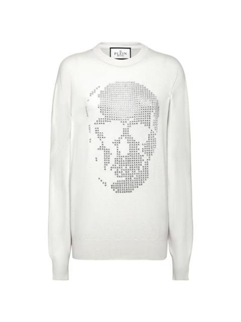 PHILIPP PLEIN skull-motif crystal-embellished sweatshirt