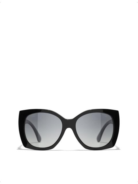CHANEL CH5519 square-frame acetate sunglasses