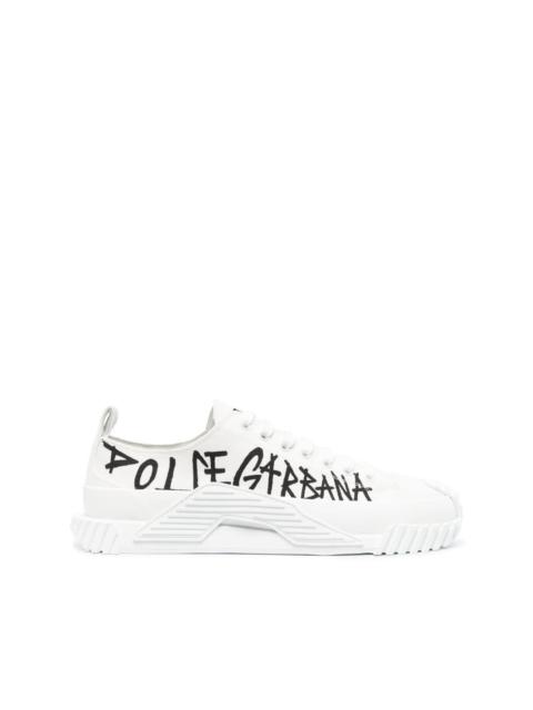 Dolce & Gabbana graffiti-print low-top sneakers