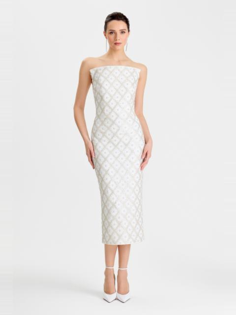 NADINE MERABI Larissa White Dress