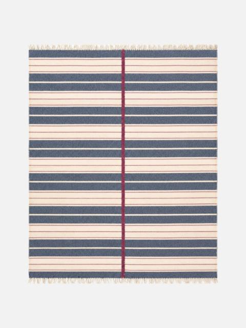 The Elder Statesman BI-COLORED RIBBED BLANKET