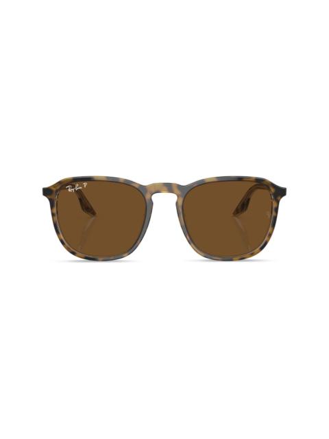 Ray-Ban logo-plaque round-frame sunglasses