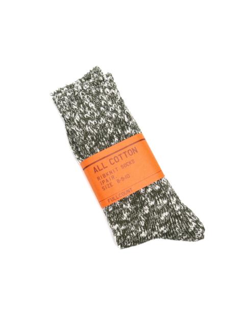 FULLCOUNT 6110-2 Mix Socks Moss Green