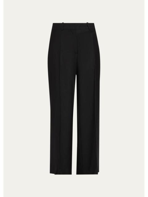 Theory Pleated-Front Virgin Wool Pants