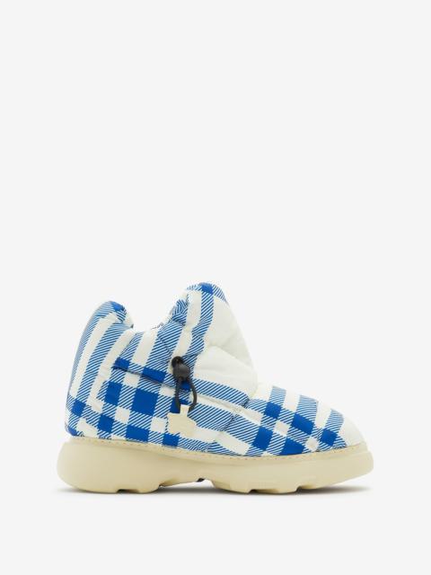 Burberry Check Pillow Boots