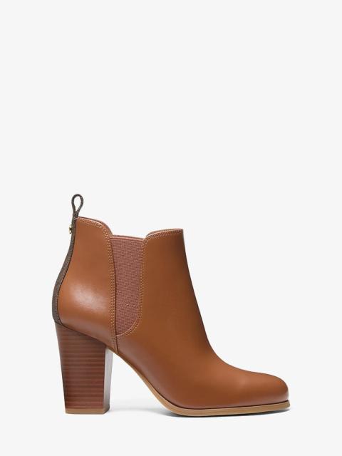 MICHAEL KORS Evaline Signature Logo Trim Boot