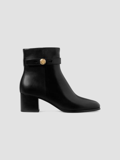 TORY BURCH Women's Romy 50MM Leather Ankle Boots - Perfect Black
