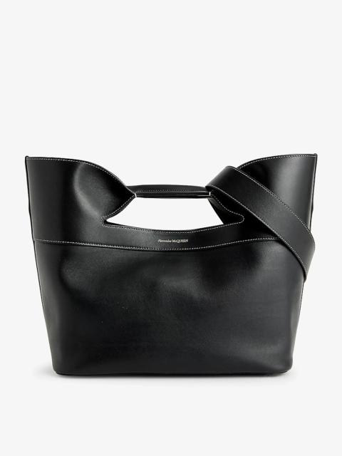 The Bow small leather top-handle bag