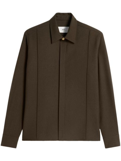 AMI Paris pintuck shirt
