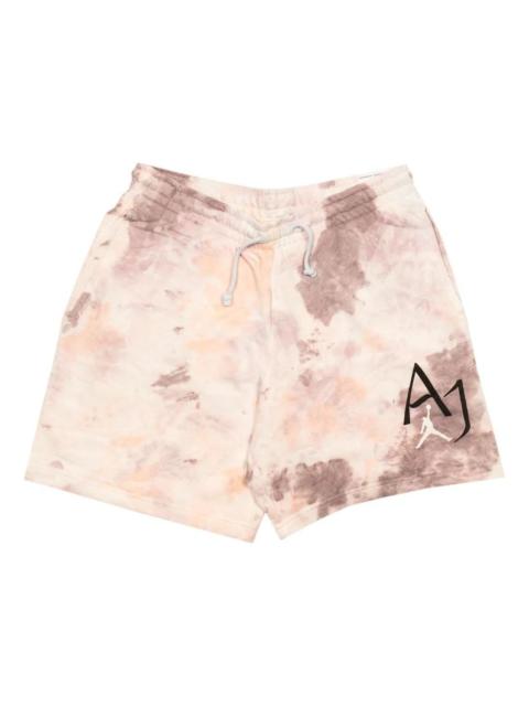 Jordan Men's Air Jordan Tie Dye Logo Knit Shorts Pink Purple DM1871-501