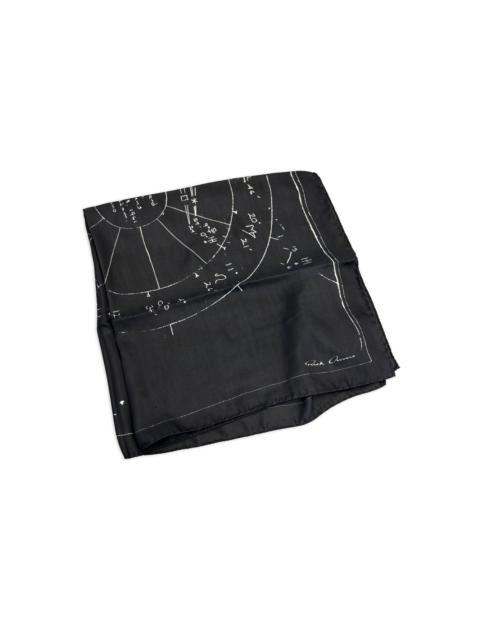 Rick Owens printed astro scarf