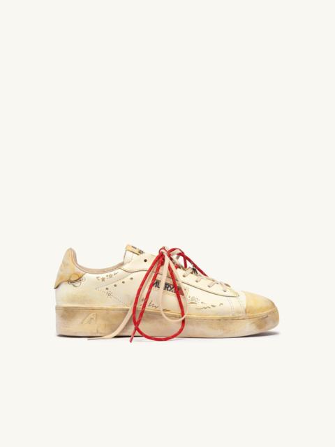 AUTRY DALLAS LOW SUPER VINTAGE SNEAKERS IN MARSHMALLOW LEATHER