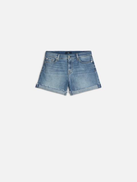 7 For All Mankind Mid Roll Short in Shore
