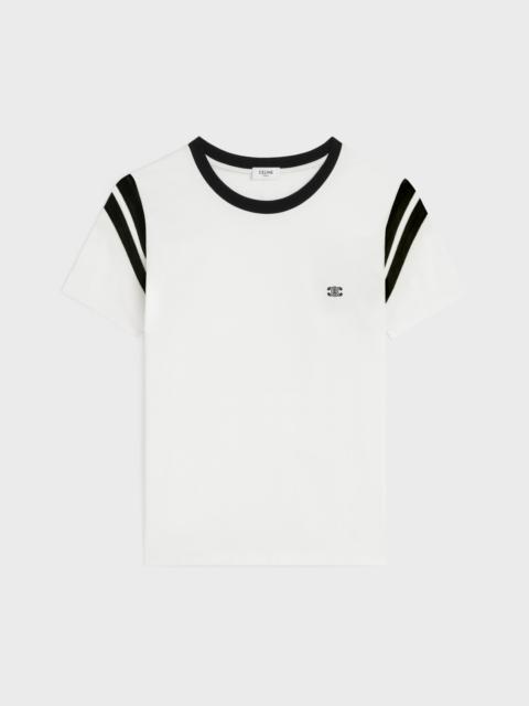 CELINE triomphe regular t-shirt in cotton jersey | REVERSIBLE