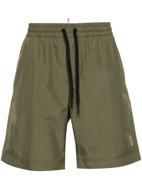 Moncler Grenoble logo-patch running shorts